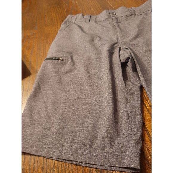 Boys Size 12 ZeroXposur Performance Mid Heather Grey Shorts Adjustable Waist - Picture 2 of 5